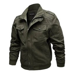 Men's Breathable Multi-Pocket Tactical Motorcycle Jacket
