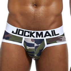 JOCKMAIL Men's Camouflage Briefs - U-Convex Stretch Underwear