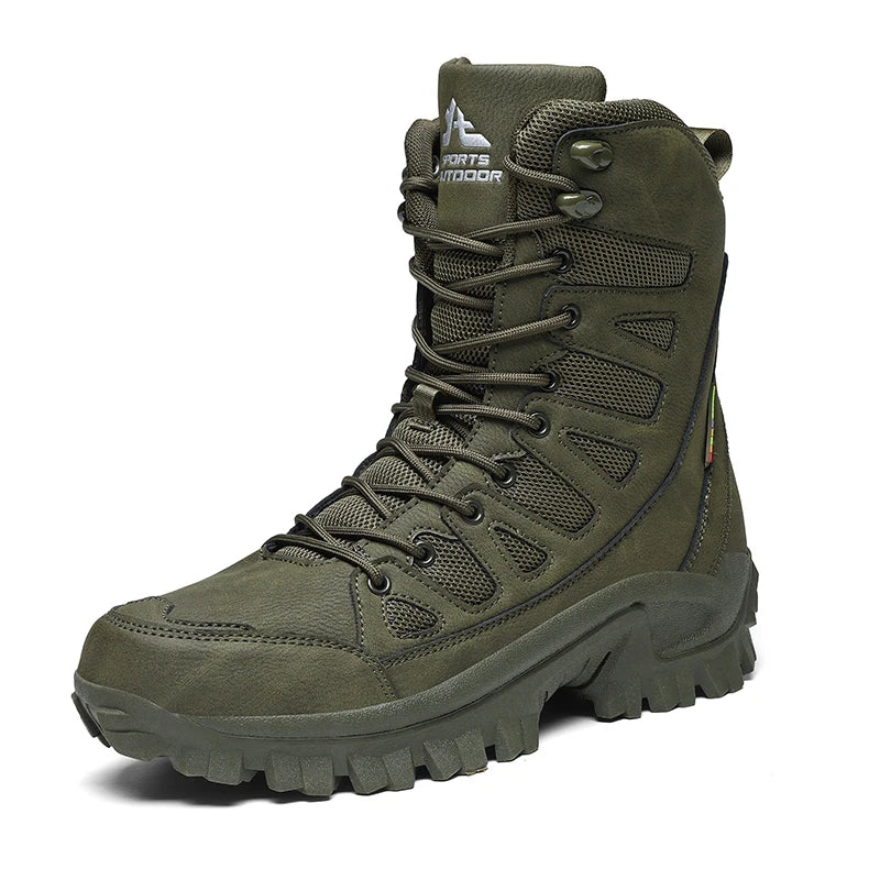 Men's Mid-Calf Breathable Outdoor Combat Boots