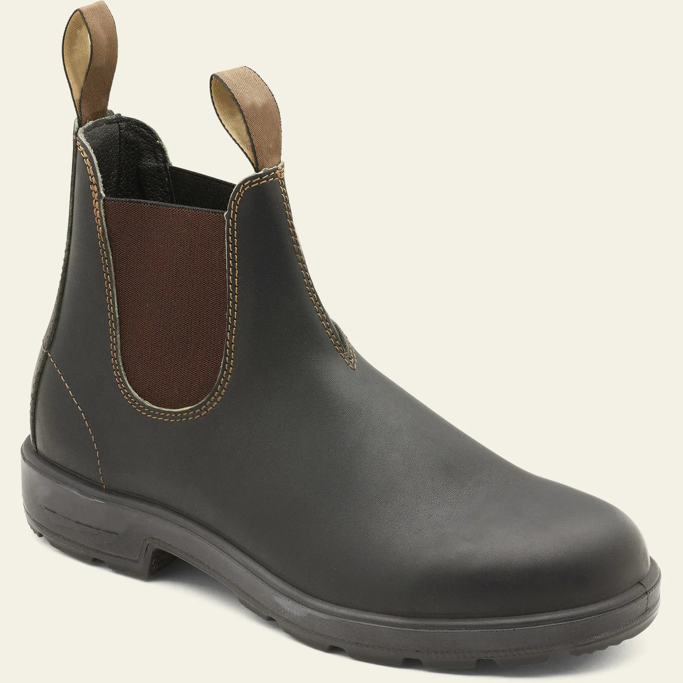 Men's Vintage Slip-On Chelsea Boots with Faux Fur Lining