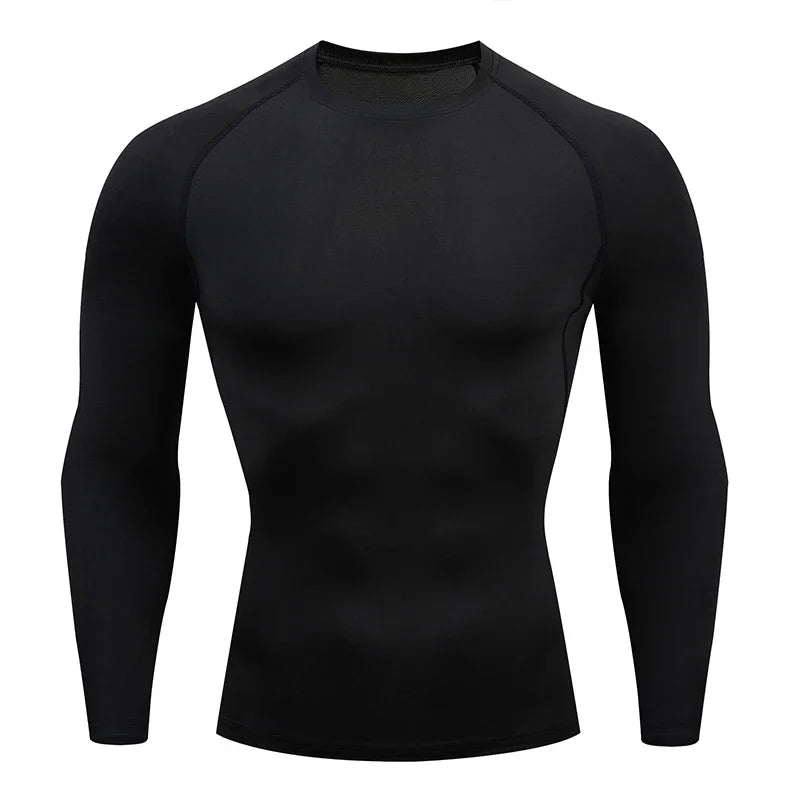 Men's High-Elastic Quick-Dry Long Sleeve Sports Shirt