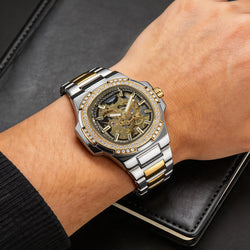 Men's Stainless Steel Skeleton Automatic Watch