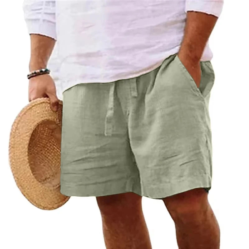 Men's Lightweight Cotton Drawstring Gym Shorts