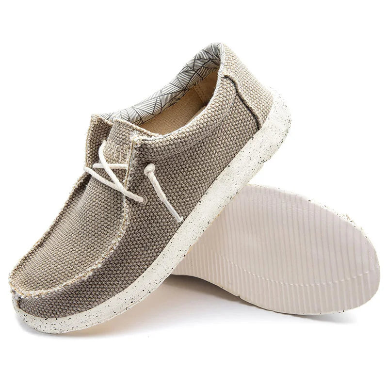 Men's Lightweight Canvas Slip-On Walking Loafers