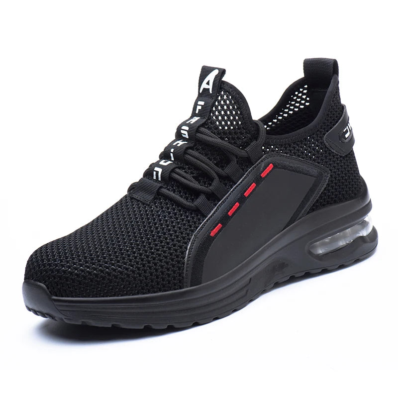 Men's Steel Toe Work Safety Sneakers with Anti-Smash Protection