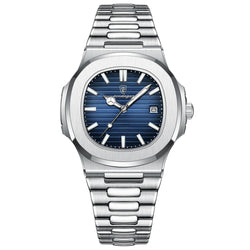 POEDAGAR Square Luminous Date Quartz Watch