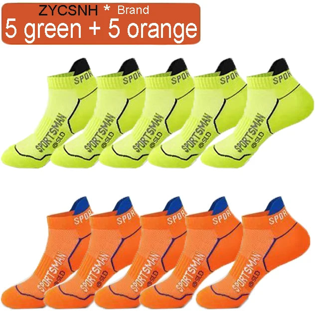 Breathable Men Ankle Socks - Mesh Athletic Summer Socks Set