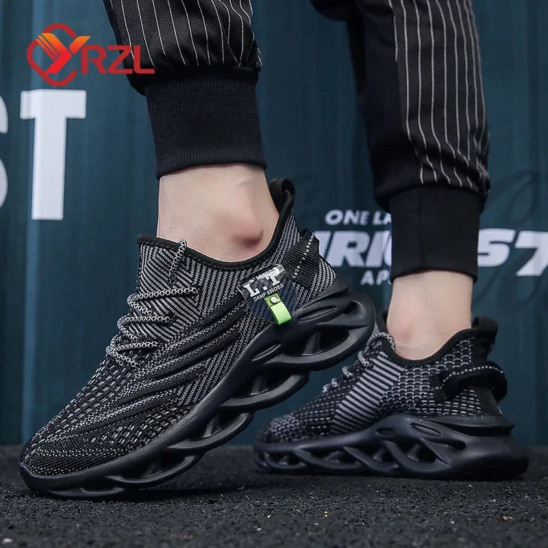 Breathable Mesh Running Sneakers - Shock Absorbing Jogging Shoes