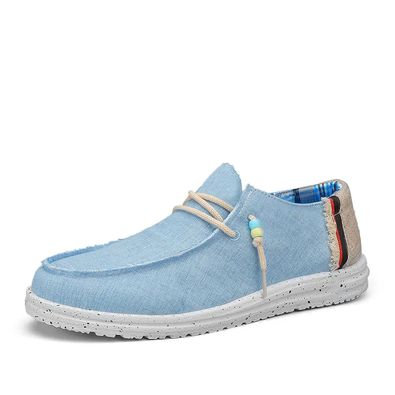 Men's Lightweight Slip-On Canvas Boat Shoes