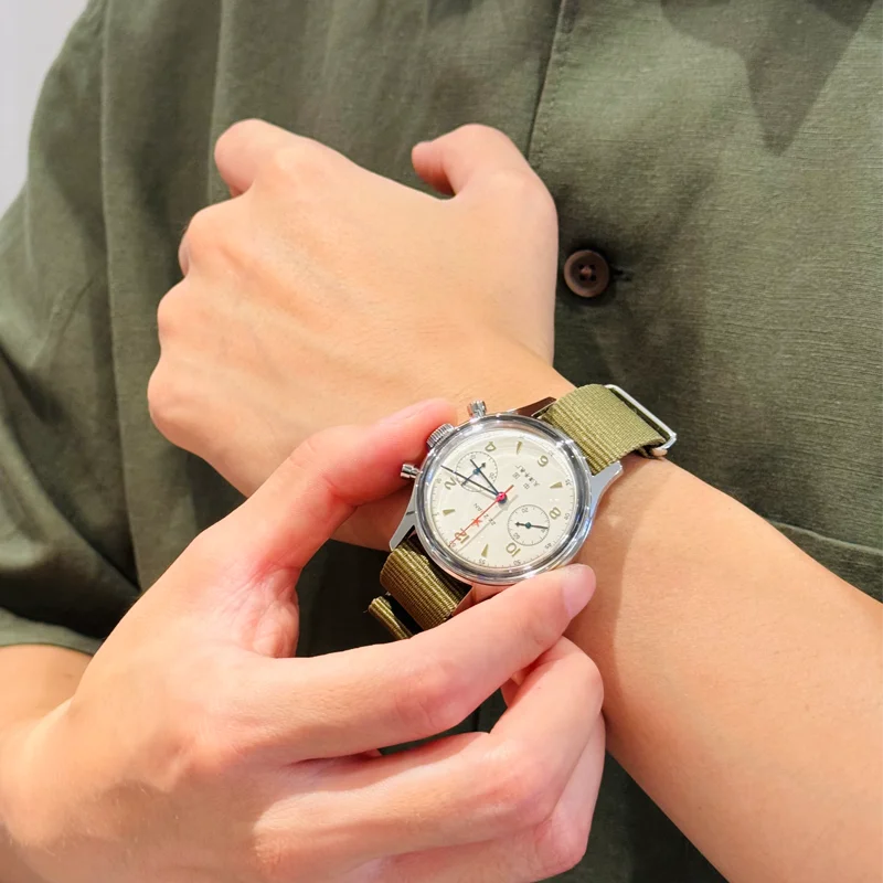 Seagull 1963 ST1901 Manual Winding Pilot Chronograph Watch