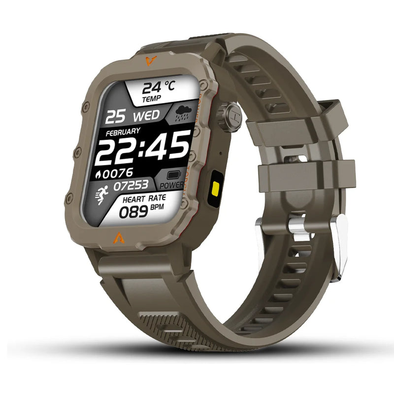 LAXASFIT 1.71-Inch Sports Smart Watch - Bluetooth Call Fitness Tracker