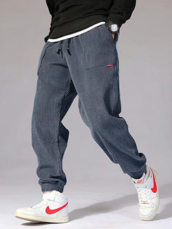 Men's Baggy Corduroy Thermal Jogger Sweatpants