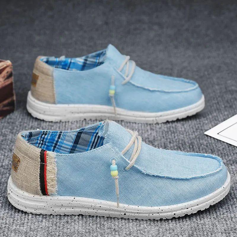 Men's Lightweight Slip-On Canvas Boat Shoes