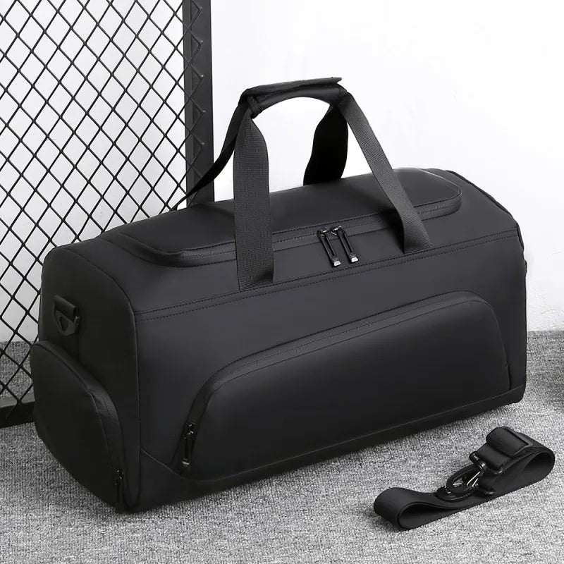 Large Capacity Travel Duffel Bag - Multi-Compartment Gym Bag with Shoe Storage